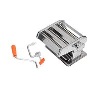 ANKROYU Professional Stainless Steel Pasta Maker Machine Manual Adjustable Noodle Maker with Removable Blades for Home Kitchen and Restaurant Use Silver