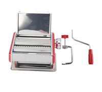 ANKROYU Professional Stainless Steel Pasta Maker Machine Manual Noodle Roller Adjustable Thickness Settings for Home Kitchen Cooking Enthusiasts