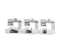 ANKROYU Professional Stainless Steel Presser Feet Set Universal Snap On Sewing Machine Accessories 3PCS for Domestic Multifunction Old Machines 4/8 6/8 8/8 Inch Sizes