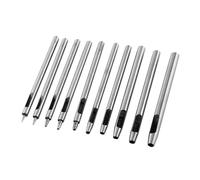ANKROYU Professional Steel Alloy Leather Punch Hole Puncher Kit 10 Sizes 0.5mm to 5mm for Leather Craft Belts Handbags and DIY Projects