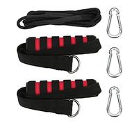 ANKROYU Professional Tricep Press Down Cable Adjustable Dual Grip Resistance Bands with Sponge Handle for Home Gym Strength Training Equipment 80.7 Inch Workout Rope