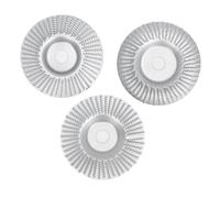 ANKROYU Professional Wood Carving Disc Set Heavy Duty Carbon Steel Angle Grinder Wheels for Woodworking Carving Shaping Sanding 100mm Diameter 16mm Inner Hole 3PCS Silver Plated