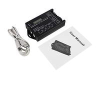 ANKROYU Programmable LED Time Controller 5 Channels Digital Timer Switch with USB Cable for RGBW RGB Dual Color Single Color LED Light DC12 24V 20A Output Aluminum Alloy