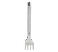 ANKROYU Prong Punch Tool Professional Grade High Speed Steel Lacing Chisel Set Leather Hole Punch Kit for Leather Crafting Industrial Use 3mm Spacing 4 Piece Set (4 Teeth)