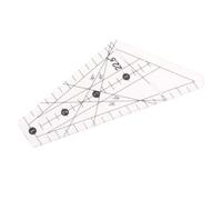 ANKROYU Quilting Ruler 22.5 Degrees Slot Design Transparent Plastic Ruler for Sewing DIY Craft and Hand Cutting Premium Tailor Measuring Tool (8 feet)