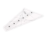 ANKROYU Quilting Ruler 22.5 Degrees Slot Design Transparent Plastic Ruler for Sewing DIY Craft and Hand Cutting Premium Tailor Measuring Tool (12 feet)