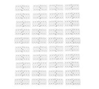 ANKROYU RC Aircraft Hinges 40PCS Plastic Pinned Hinges for Remote Control Airplane Model Parts Durable Lightweight Wing Hinges for Fixed Wing Aileron Connection (S 100x40x0.3cm / 39.4x15.7x0.1in)