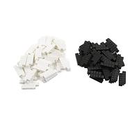 ANKROYU RC Car Barrier Universal DIY Plastic Black White Race Track Barriers Set of 60 for Remote Control Car Drifting Racing Hobbyists