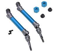 ANKROYU RC Car Drive Shaft Parts Accessories CVD Three Section Type Front Drive Shaft for Slash SLA018 NSV775 1/10 RC Car 2Pcs Red Yellow Blue Optional (Blue)