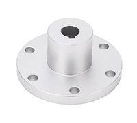 ANKROYU RC Key Hub Shaft Coupling Aluminum Alloy Motor Guide Shaft Coupler High Strength Durable Flange Connector for RC Cars Trucks Boats Silver 3/8in Inner Diameter 56.8mm Outer