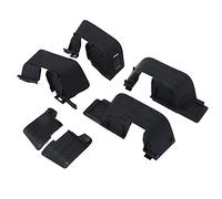 ANKROYU RC Mudguards Plastic Heavy Duty Customizable Fenders for SCX10II 90046 90047 1/10 Scale RC Crawler Truck Black 6 Piece Set with Installation Guide