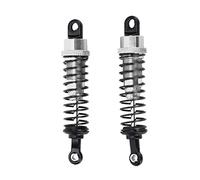 ANKROYU RC Shock Absorber 2PCS Aluminum Alloy Metal Damper Set High Performance Suspension Parts with Elastic Spring for 1/16 Scale Remote Control Truck Cars Replacement Accessorie (Ti Color)