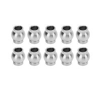 ANKROYU RC Shock Ball Head Set 10PCS Metal Shock Absorbing Damper Ball Joint For Remote Control Car ZD Racing 10421S 1/10 RC Desert Off Road Vehicle Iron Silver 7mm 5mm 3mm