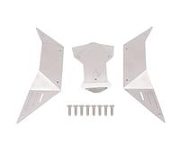 ANKROYU RC Stainless Steel Body Armor Plate Heavy Duty Protective Shell Guard for Axial RBX10 Ryft 1/10 Scale RC Car Upgrade Parts Silver 255g 3 Pieces