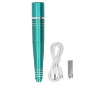 ANKROYU Rechargeable Mini Polishing Pen Electric Grinding Machine Rotary Tool Kit with 5 Attachments for DIY Crafts Jewelry Making Art Engraving Sanding Polishing Lightweight Cordl (Green)