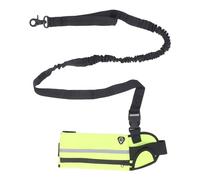 ANKROYU Reflective Adjustable Waist Dog Leash with Zipper Pouch Hands Free Running Walking Training Elastic Rope for Large Small Dogs Men Women Durable Nylon Material (Green)