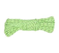 ANKROYU Reflective Luminous Parachute Cord 9 Core High Strength Polyester Rope for Outdoor Camping Tent Fixing Hiking Emergency Survival Gear 31m 4mm Diameter Safety Rope (Fluorescent Green)