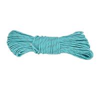 ANKROYU Reflective Luminous Parachute Cord 9 Core High Strength Polyester Rope for Outdoor Camping Tent Fixing Hiking Emergency Survival Gear 31m 4mm Diameter Safety Rope (Lake Blue)