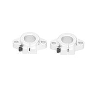 ANKROYU Rod Rail Guide Support Aluminum Alloy Heat Treated Linear Motion Rail Clamping Smooth Low Friction High Rigidity for Industrial Robots Plastic Machinery 2Pcs 60mm