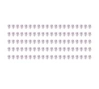 ANKROYU Rose Paper Clips 100PCS Cute Flower Shaped Electroplated Metal Small Clips for Office School Home Organizing Documents Purple Vivid Colors