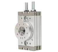 ANKROYU Rotary Pneumatic Air Cylinder 0 to 190 Degree Adjustable High Strength Aluminum Alloy Pneumatic Rotary Actuator for Industrial Automation Machinery Equipment (MSQB-20A)