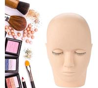 ANKROYU Rubber Practice Head, Lash Mannequin Head, Soft Rubber Eyelash Graft Makeup Massage Practice Training Fake Headform Mannequin Practice Training Head