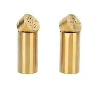 ANKROYU Salt Seasoning Bottle Set Premium 304 Stainless Steel Shaker Jars with Large Capacity for Kitchen Camping Outdoor Barbecue Gold Color 2 Pack 9x36cm