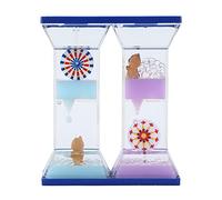 ANKROYU Sand Timer Sealed Colorful Liquid Motion Bubbler Sensory for Relaxation Focus and Stress Relief Hourglass Timer for Adults Office Desk Decor Acrylic Plastic 12 x 10 x 4cm