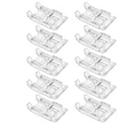 ANKROYU Satin Stitch Foot Ruffler Presser Foot Sewing Machine Pressing Foot 10Pcs Plastic Metal Multifunctional Practical Household Sewing Machines Accessories for Embroidery Appl