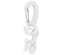 ANKROYU Scuba Diving Regulator Hose Holder Quick Release Buckle BCD Accessories High Quality Plastic Clip for Underwater Diving Gear White Pink 10.5x4cm 1PCS (White)