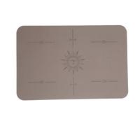 ANKROYU Sewing Machine Mat Non Slip Vibration Dampening Pad PU Rubber Workstation Protector for Quilters and Sewers 40x60cm (Dark Brown)