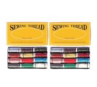 ANKROYU Sewing Thread 12 Colors Polyester Ultra Strong Durable Machine Hand Sewing Thread for Quilting Embroidery Garment DIY Craft Projects 24 Spools Kit