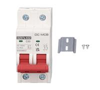 ANKROYU SG DC Miniature Circuit Breaker 2P 50A High Performance Voltage 6000A Breaking Capacity DIN Rail Mount for Solar PV Systems and Marine Applications