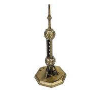 ANKROYU Shanghai Oriental Pearl Tower Model Elegant Electroplated Diamond Finish Collectible Souvenir for Home Decor Travel Enthusiasts Bronze Color 18cm Height