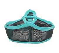 ANKROYU Short Snout Dog Muzzle Mesh Adjustable Breathable Anti Biting Bulldog Muzzle for French Bulldogs Pugs Boston Terriers Comfortable Secure Fit Nylon Flannel (L)