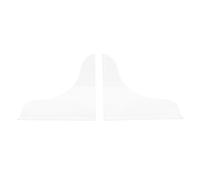 ANKROYU Shower Splashing Guard 2 Pack Transparent Self Adhesive Bathtub Corner Protector for Bathroom Kitchen Sink Anti Splash Barrier