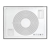 ANKROYU Silicone Baking Mat Non Stick Rolling Dough Pad Extra Large 80x60cm Thickened Non Slip Pastry Mat for Home Bakeries Professional Kitchens Premium Material (【Black】 80 * 60CM)