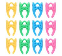 ANKROYU Silicone Bobbin Clamp Holder Spool Bobbin Thread Clip 12 Pack Colorful Reusable Sewing Accessories for Organizing Bobbins and Threads Tailors Crafters Quilters
