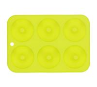 ANKROYU Silicone Donut Mold Baking Pan Premium Food Grade Non 6 Cavity Donut Maker for Homemade Doughnuts Cakes Chocolates Easy Release Dishwasher Safe Oven zer Safe Baking Access (Green)