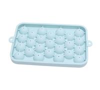 ANKROYU Silicone Ice Cube Tray Round Ice Sphere Maker 25 Grid Mini Ball Mold with Lid BPA Food Grade Easy Release for Cocktails Coffee Whiskey Home Bar Party Use Durable Quick ze (Blue)