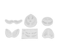 ANKROYU Silicone Mold Angel Wing Shape 6Pcs Flexible Soft Reusable Transparent Silicone Molds for DIY Craft Baking Cake Chocolate Soap Making