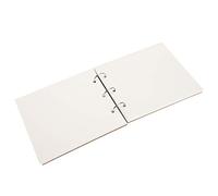 ANKROYU Sketch Paper Diary Notebook, Notepad Drawing, Ring Shaped Buckle Sketch Paper Text Editor Wordpad, Stationery Dotted Line Ring Shaped (White cardboard)