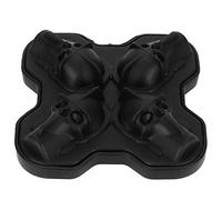 ANKROYU Skull Ice Cube Tray Silicone 4 Grid Spooky Halloween Ice Maker Reusable Food Safe for Cocktails Parties Home Bar Kitchen DIY Frozen Treats 12x12x4.5cm Dishwasher Safe