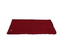 ANKROYU Sleeping Bag Liner Super Thick Fleece Soft Comfortable Warm Zipper Camping Blanket for Travel Backpacking Hiking Outdoor Adventures (Black) (Dark Red)