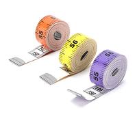 ANKROYU Soft Tape Measures PVC Colored Double Sided Rulers for Fabric Sewing Tailor Cloth Knitting Body Measurement Hand Made Cutting Weight Control 3Pcs Set