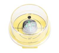 ANKROYU Solar Panel Angle High Accuracy Measuring Tool Sun Angle Guide for Solar Panel Verticality Level with Compact Portable Design ABS Material Yellow 4.2CM Diameter (with Compass)