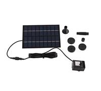 ANKROYU Solar Powered Water Pump Kit Outdoor Fountain Pump with 9V Solar Panel for Garden Pond Fish Tank Pool Water Feature Black 18x12cm