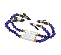 ANKROYU Soldering Helping Hands, ABS Flexible Arm Aluminum Alloy Base Third Hand Soldering Tool, Welding Helping Hand with Removable Rubber Cover (ANKROYUCS4q-12)