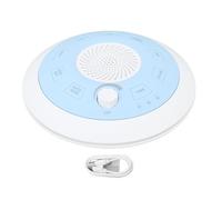 ANKROYU Sound Machine White Noise Machine Portable USB Rechargeable 8 Sounds with Auto Off Timer Compact Lightweight Design for Home Travel Nursery Office ABS Silicone 14x14x4.5cm (Royal Blue)