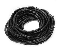 ANKROYU Spiral Wire Wrap Cord Premium Flexible Black PVC Cable Organizer Sleeve Hose for Computer Room Workshop Office Home Wiring Harness Management 8mm 10 Meters